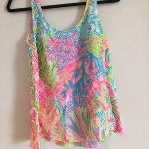 Lilly Pulitzer silk tank top
